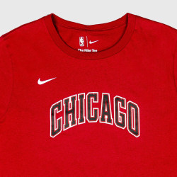 Nike Essential Logo Slub Ss Tee Chicago Bulls Red