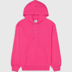 Champion Logo Hooded Sweatshirt Pink