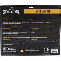 Spalding TF Micro Mini Backboard Set Black/Gold