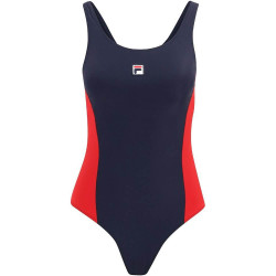 FILA SATURNIA swimsuit True Red-Black Iris-Bright White