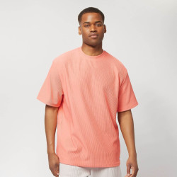 Sean John Metall Logo Plissee Tee coral