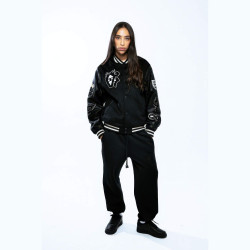 Grimey Wear Saoirse Baseball Jacket Black