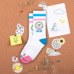 American Socks No Bad Days - Mid High White