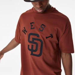 New Era San Diego Padres MLB Heritage Brown Oversized T-Shirt