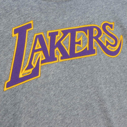 Mitchell & Ness NBA Color blocked S/S Tee LOS ANGELES LAKERS Grey Heather