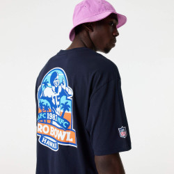 NEW ERA NFL Retro Graphic Hawaii Logo Oversized T-Shirt (NFL PRO BOWL LOGO) Navy