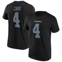 Fanatics Nfl Iconic Name & Number Graphic T-Shirt Oakland Raiders Black