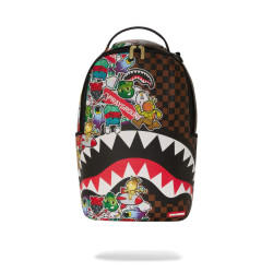 Sprayground Sharks In Stickers Dlxsv (Sticker Bomb) Backpack