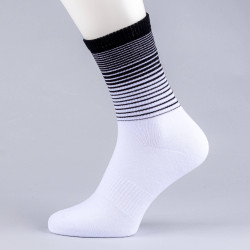 Peak Stretch High
 Cut Socks White/Black