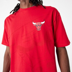 New Era NBA Chicago Bulls NBA Lifestyle Red Oversized T-Shirt Red