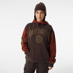 New Era San Diego Padres MLB Heritage Brown Oversized Hoodie