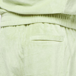 Sean John Script Logo Essential Velours Trackpants light green