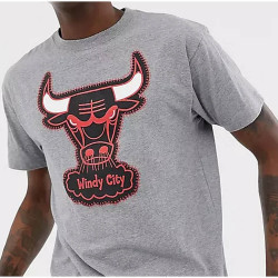 Mitchell & Ness Zig Zag Tee Chicago Bulls Grey