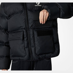 Converse Patch Pocket Puffer Jacket Black