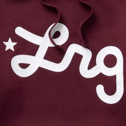 LRG LIFTED SCRIPT POH BURGUNDY