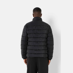 Sixth June Iridescent Metallic Puffer Jacket Black