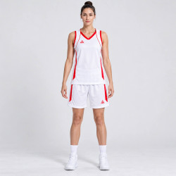 Dámska basketbalová súprava PEAK Basketball Uniform bielo-červená