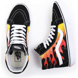 Vans Flame Sk8-Hi Reissue Shoes Black/True White