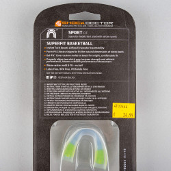Chránič zubov Shock Doctor SuperFit Basketball Mouthguard clear