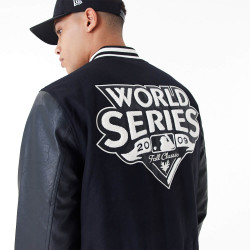 NEW ERA New York Yankees MLB World Series Black Varsity Jacket