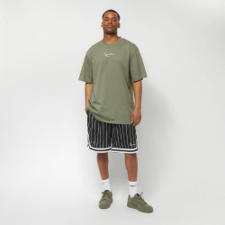Pánske kraťasy Karl Kani Small Signature Pinstripe Mesh Shorts čierne