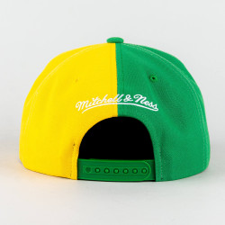 Mitchell & Ness SPLIT CROWN SNAPBACK HWC BOSTON CELTICS Green