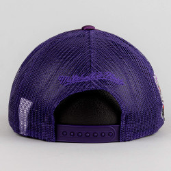 Mitchell & Ness NBA LOGO REMIX TRUCKER SNAPBACK HWC TORONTO RAPTORS PURPLE