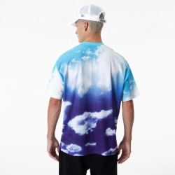 Tričko New Era La Lakers NBA Sky All Over Print Blue Oversized T-Shirt modré