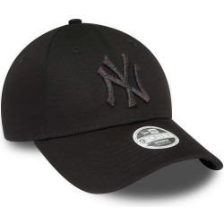 Dámska šiltovka New Era 940W MLB New York Yankees Womens Metallic Logo Black 9FORTY Adjustable Cap čierna