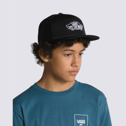 Vans Kids Classic Patch Trucker Hat (8-14+ Years) Black/Black