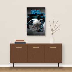 Plagát NFL Poster Carolina Panthers Helmet