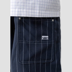 Krátke nohavice Jacker Stripes Baggy Short Raw tmavomodré