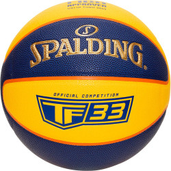 Spalding TF-33 Gold - Yellow/Blue Composite Basketball (size 6 weight 7)