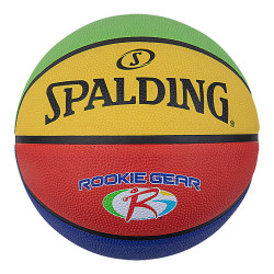 Spalding Rookie Gear Multi Color Rubber Basketball (sz. 4)