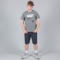 PEAK Round Neck T-Shirt Mid.Melange Grey