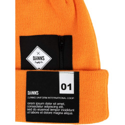 Djinn's Basic Beanie Lorem Pocket Orange