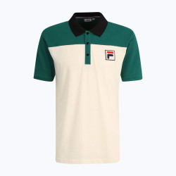 Fila LIANSHAN blocked polo shirt Antique White-Aventurine