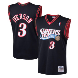 Mitchell & Ness Nba Swingman Jersey Road Philadelphia 76Ers Iverson Allen Black