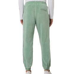 Sean John Script Logo Piping Velours Trackpants Light Green