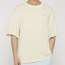 Pánske tričko Karl Kani Signature Washed Oversized T-Shirt krémovo biele