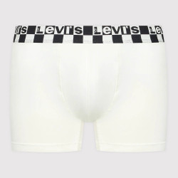 Levis Men Checkerboard Wb Boxer Brief 2P White/Black