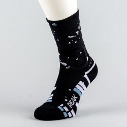 Peak Wiggins Matching Basketball Socks Black