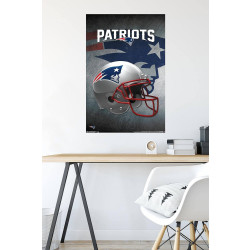 Plagát NFL Poster New England Patriots Helmet