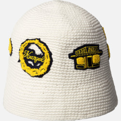 Klobúk KANGOL® NY CROCHET HAT biely