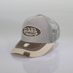 Von Dutch Originals Trucker Ottawa Oval Patch Cord/Imi Suede Grey/Grey