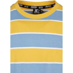 Starter Block Stripes Tee horizonblue/californiayellow/white