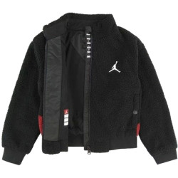 Dievčenská bunda JORDAN Jumpman Sherpa jacket čierna