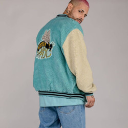 Grimey Wear Hive Sherpa Button Sweatshirt Bicolor