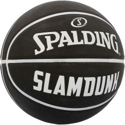 Spalding Slam Dunk Black White Rubber Basketball (sz. 5)