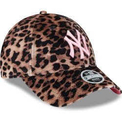 Dámska šiltovka New Era 9Forty 940W MLB New York Yankees Womens Leopard Velour Brown Cap hnedá